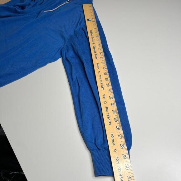 Paul Fredrick Supima Cotton Blue 1/4 Zip Pullover Sweater Men’s XL Lightweight - Picture 2 of 8